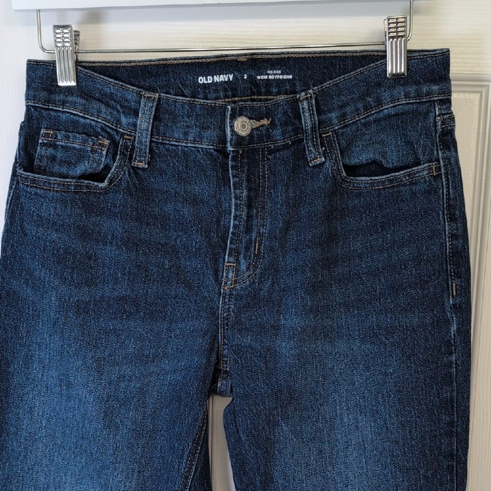 Old Navy Women's Mid Rise Wow Boyfriend Jeans